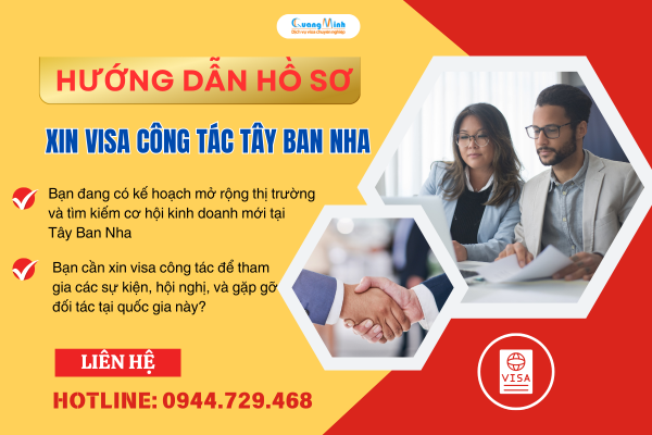 huong dan ho so xin visa cong tac Tay Ban Nha - quang minh visa